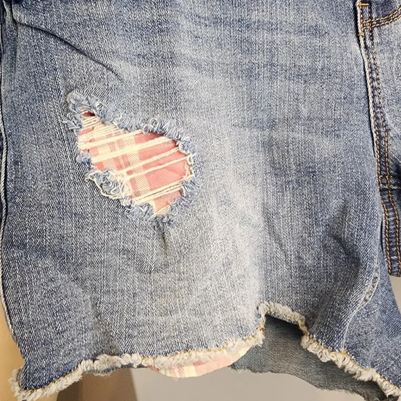 Stylish Blue Denim Jeans with Plaid Accent. Marca Joe Boxer. Size 16W. - Picture 8 of 9